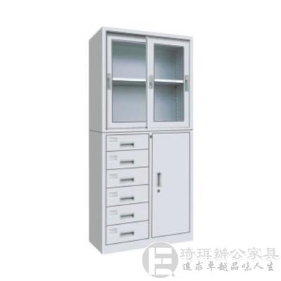 偏六斗分体柜